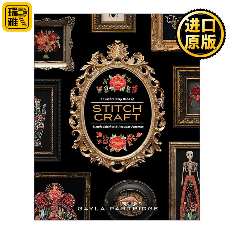 英文原版 Stitchcraft 绣艺 简单针法和奇特图案的刺绣指南 缝纫技巧 Gayla Partridge 英文版 进口英语原版书籍