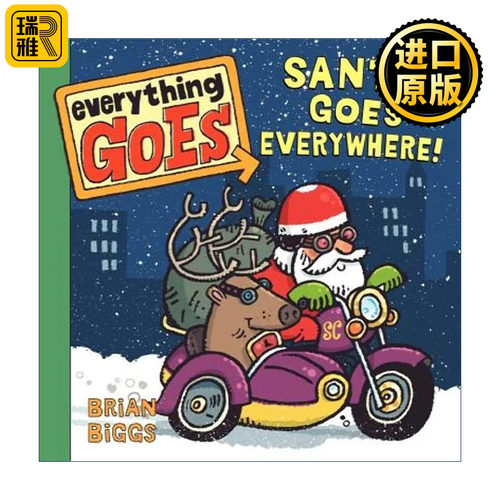Everything Goes: Santa Goes Everywhere! 交通工具妙趣多 圣诞老人到处走 纸板书