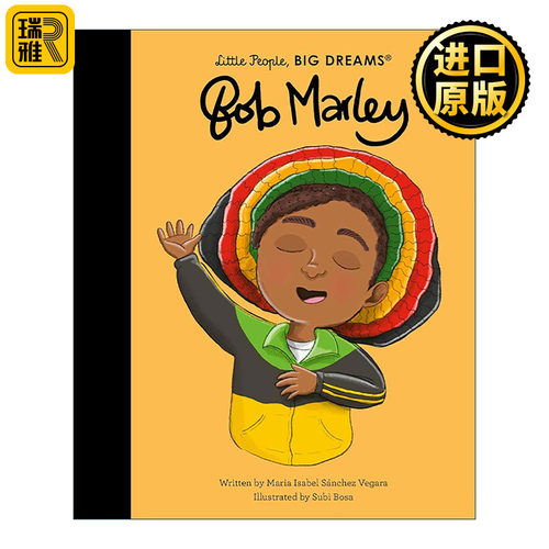 英文原版 Little People Big Dreams Bob Marley 小人物大梦想儿童精装绘本 雷鬼乐鼻祖鲍勃·马利 英文版 进口英语原版书籍