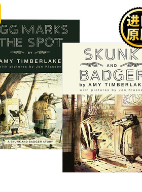 Skunk And Badger 臭鼬和獾2册 儿童绘本 精装 英文原版