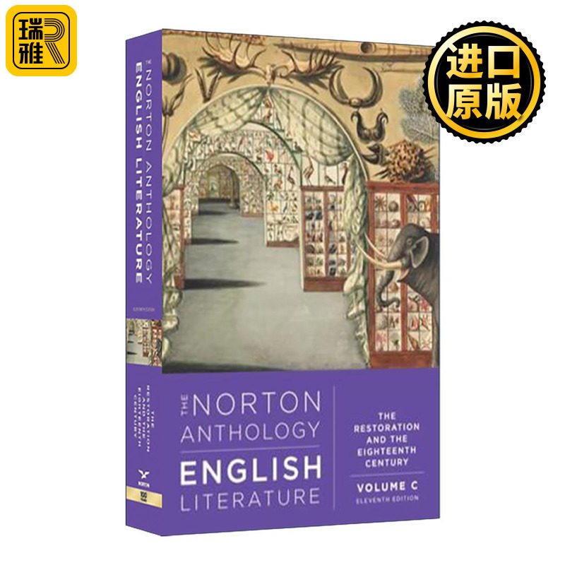 英文原版 The Norton Anthology of English Literature Vol.C 诺顿英国文学精选集 第11版 卷C 复辟到十八世纪 英文版