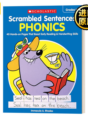 Scrambled Sentences: Phonics学乐自然拼读连词成句练习 英文原版