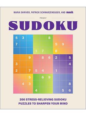 英文原版 200 Stress-Relieving Sudoku Puzzles to Sharpen Your Mind 200个缓解压力的数独游戏 数学谜题 英文版 进口英语原版