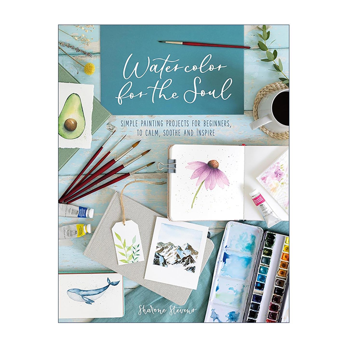英文原版 Watercolor for the Soul 水彩疗愈 零基础治愈系绘画入门指南 减压 英文版 进口英语原版书籍