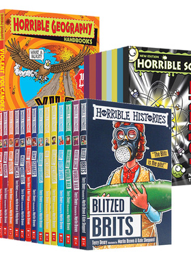 可怕的历史科学地理系列33册 英文原版 Horrible Histories Science Geography 青少年科普桥梁章节书 英文版中小学生英语课外阅读