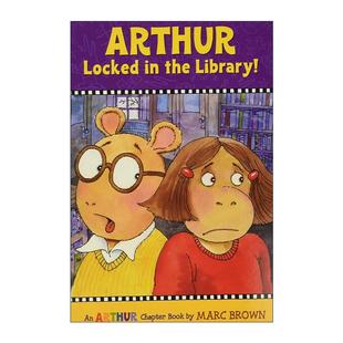 亚瑟锁了图书馆 书籍 Locked 进口英语原版 英文版 章节书 Library the Arthur 英文原版