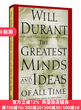 英文原版 The Greatest Minds and Ideas of All Time 历史上最伟大的思想 精装 威尔杜兰特 Will Durant 哲学的故事作者 英语书籍