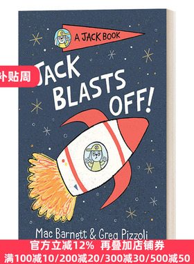 A Jack Book 02: Jack Blasts Off 兔子杰克之书系列2：杰克离开了 4-8岁儿童精装章节桥梁书故事绘本 幽默笑话 Mac Barnett