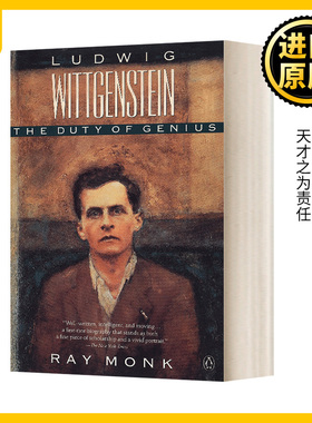 英文原版 Ludwig Wittgenstein The Duty of Genius 维特根斯坦传 天才之为责任 人物传记 英文版 Ray Monk 进口英语原版书籍