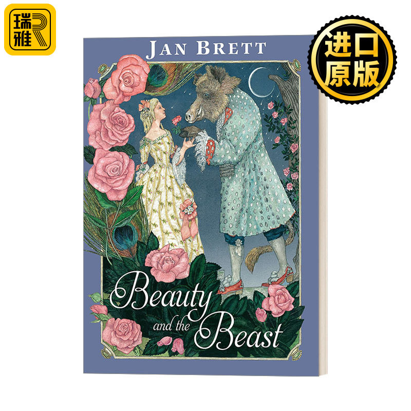 英文原版 Beauty and the Beast [Reissue] 美女与野兽 再版 5-8岁儿童童话故事精装绘本 名家Jan Brett