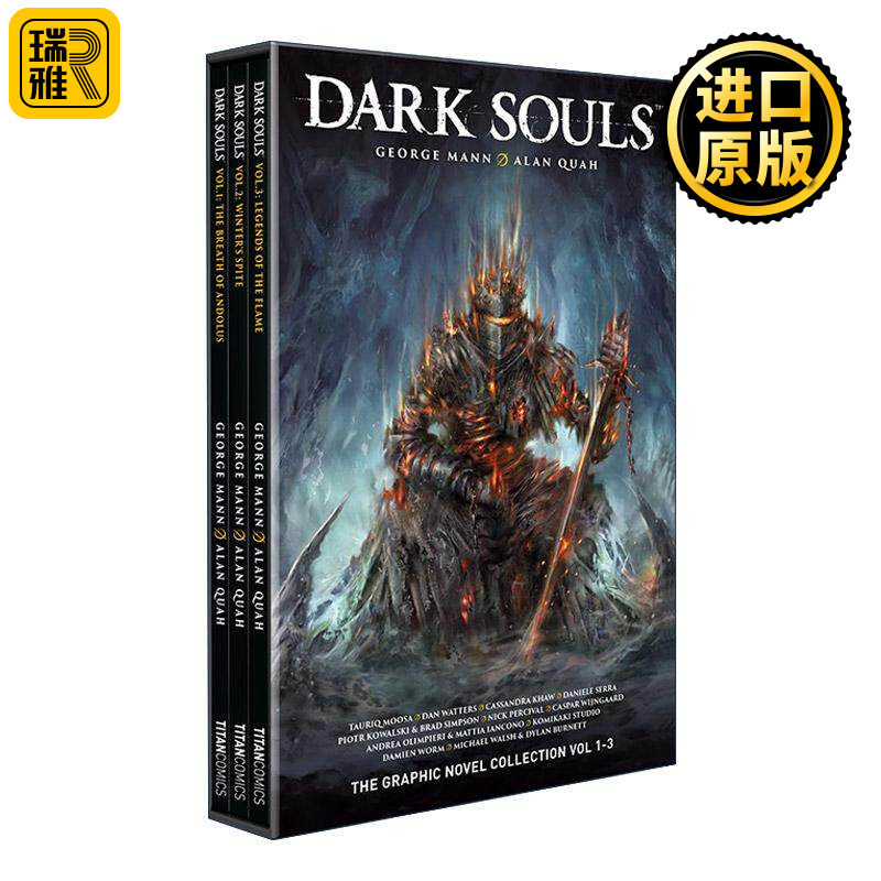 英文原版 Dark Souls 1-3 Boxed Set 黑暗之魂漫画三册盒装 万代南梦宫游戏 英文版 进口英语原版书籍