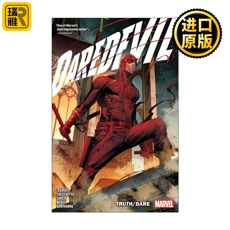 正版 Daredevil By Chip Zdarsky Vol. 5: Truth/Dare 超胆侠 卷五 漫威漫画 夜魔侠 英文原版 进口英语书籍