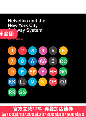 英文原版 Helvetica and the New York City Subway System Helvetica 和纽约地铁系统的故事 字体设计艺术 精装 英文版 进口书籍