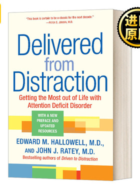 分心也有好人生 英文原版 Delivered From Distraction 英文版 Edward M. Hallowell 进口英语原版书籍