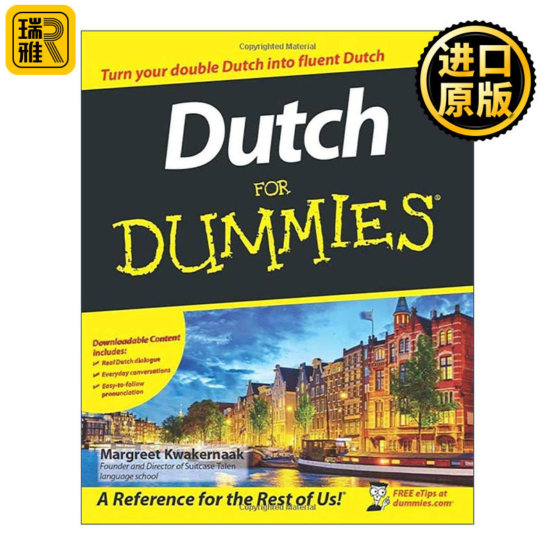 原版 Dutch for Dummies 荷兰语入门 达人迷 进口原版书籍