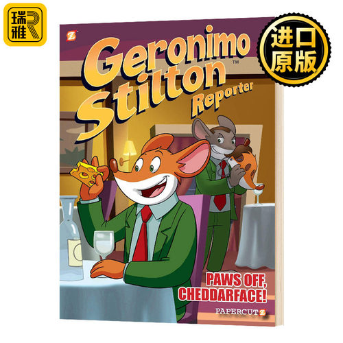 Geronimo Stilton Reporter #6: paws off cheddarface 老鼠记者6 精装全彩漫画小说