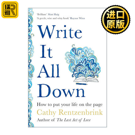 正版 Write It All Down 生活 写下来吧 如何写好你的人生故事 凯西·伦岑布林克 英文原版 进口英语书籍