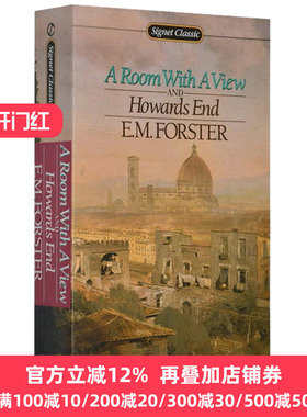 看得见风景的房间 英文原版 霍华德庄园 A Room with a View 世界名著 电影原著小说 E.M.Forster 福斯特 全英文进口英语书籍