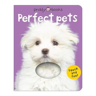 Touch 书籍 进口英语原版 宠物 Bright Baby 聪明宝宝触摸书 Feel 英文版 英文原版 Perfect 纸板书 Pets