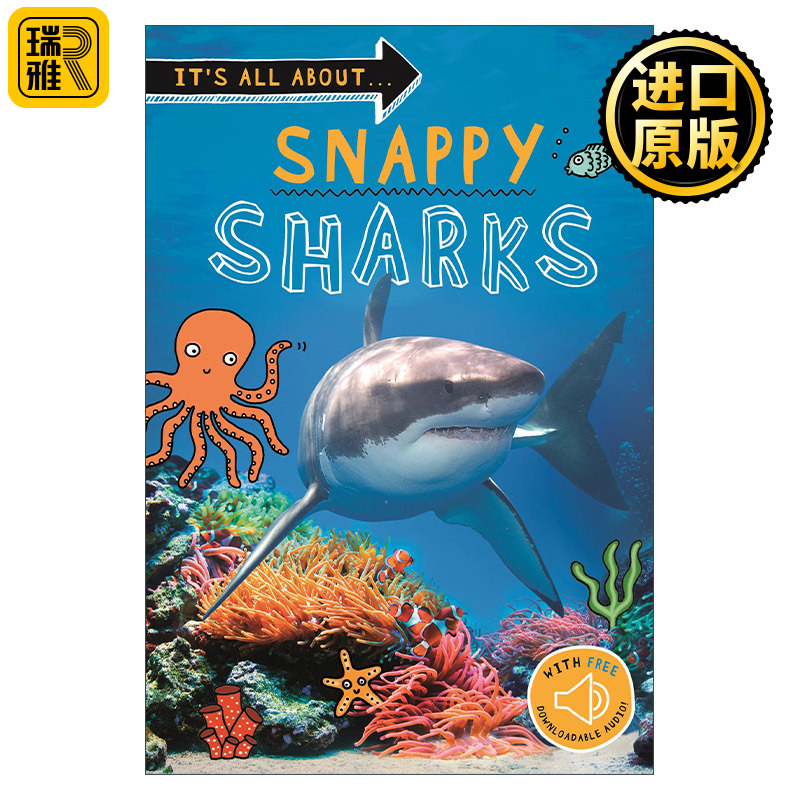 It's all about... Snappy Sharks关于鲨鱼英文原版-封面