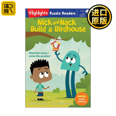 英文原版 Nick and Nack Build a Birdhouse Highlights Puzzle Readers Level 1 尼克与纳克系列 建造鸟屋 故事与益智谜题