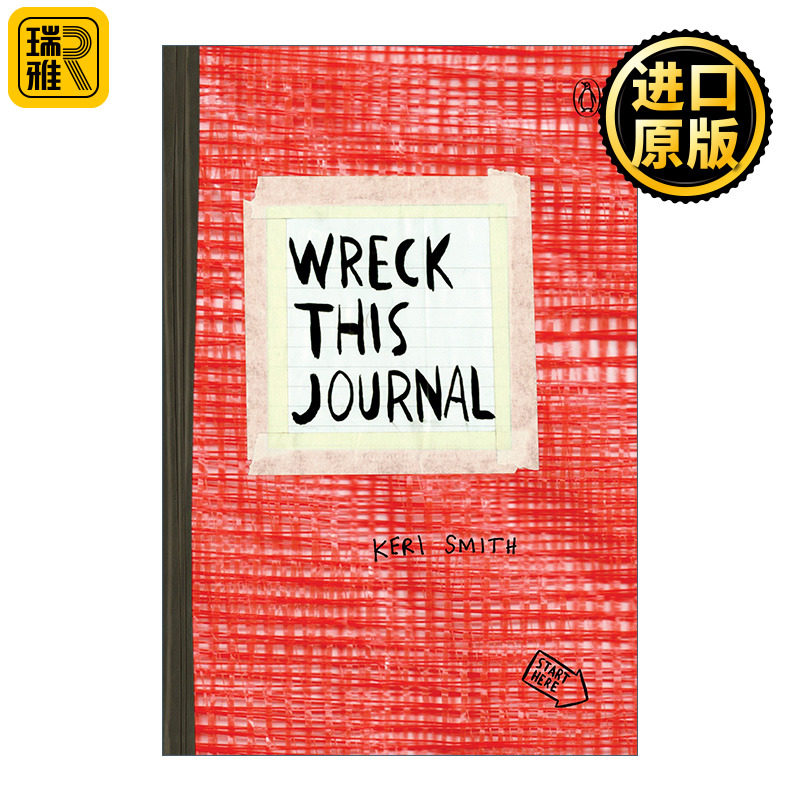 Wreck This Journal (Red) Expanded Edition 做了这本书 红色扩充版 创新从破坏开始 Keri Smith 英文原版