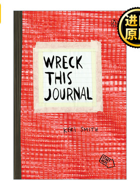 Wreck This Journal (Red) Expanded Edition 做了这本书 红色扩充版 创新从破坏开始 Keri Smith 英文原版