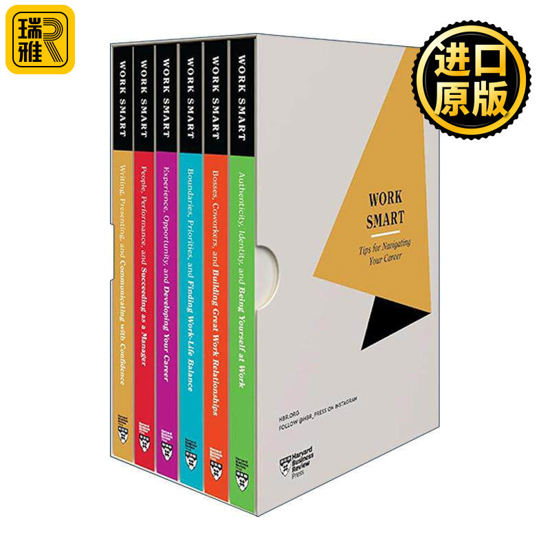 英文原版 The HBR Work Smart Boxed Set 6 Books 哈佛商业评论智能工作系列6册盒装套装 英文版 进口英语原版书籍