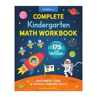 英文原版 Complete Kindergarten Math Workbook 完整幼儿园数学练习册 儿童数学技能培养工具书 英文版 进口英语原版书籍