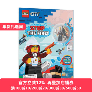 LEGO City: Stop the Fire! 乐高城市 消防队救火 带小人仔 英文原版儿童小说