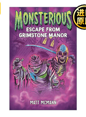 英文原版 Monsterious 01 Escape from Grimstone Manor 怪物系列1 逃离格林斯通庄园 儿童冒险小说 英文版 进口英语原版书籍