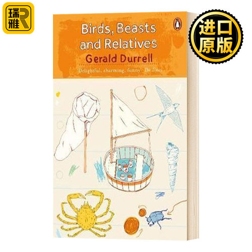 希腊三部曲2 桃金娘森林宝藏 英文原版 Birds Beasts and Relatives The Corfu Trilogy 德雷尔一家 Durrell Gerald 进口英语书籍