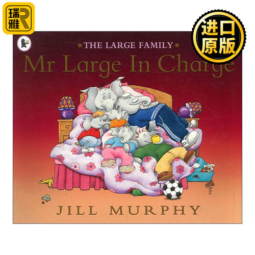英文原版 Mr Large In Charge 大象家族 我来搞定一切 儿童动物故事绘本 吉尔·墨菲 英文版 进口英语原版书籍