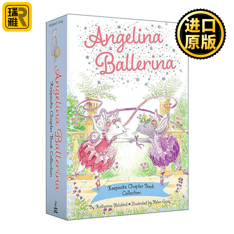 英文原版 Angelina Ballerina Keepsake Chapter Book Collection 芭蕾小精灵安吉莉娜 章节书 4册盒装 英文版 进口英语原版书籍