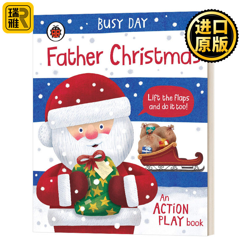 Busy Day Father Christmas 忙碌的一天 圣诞老人 英文原版儿童绘本