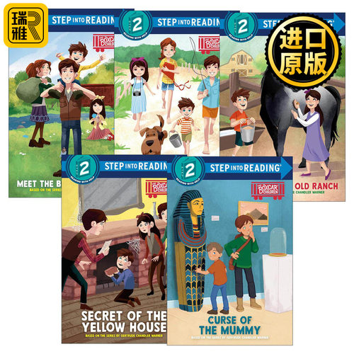 英文原版 Step into Reading 2 Boxcar Children Early Reader 棚车少年系列5册 英文版 进口英语原版书籍