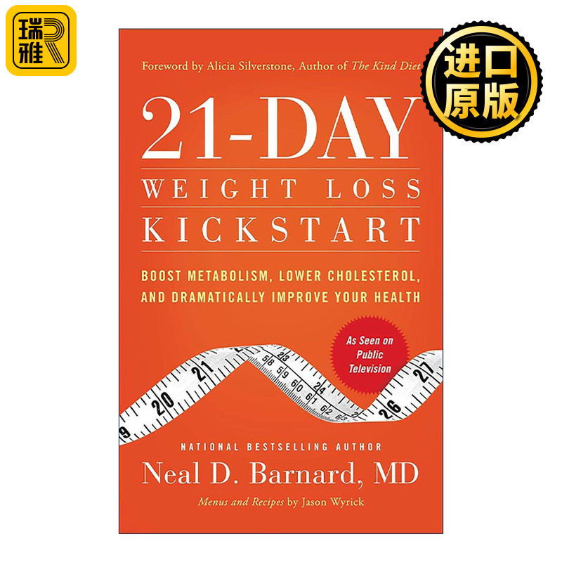 英文原版 21-Day Weight Loss Kickstart 21天瘦身启动计划 提升代谢 降低胆固醇 全面改善健康 英文版 进口英语原版书籍