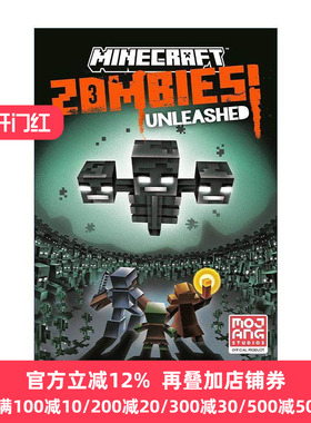 英文原版 Minecraft Zombies Unleashed 我的世界21 僵尸释放 精装官方小说 英文版 进口英语原版书籍