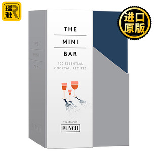 英文原版 书籍 进口英语原版 Essential 100个鸡尾酒配方 8册套装 Cocktail Mini The 英文版 迷你酒吧 Bar Recipes 100