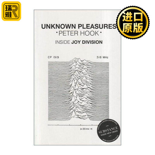 英文原版 Unknown Pleasures 未知的快乐 彼得·胡克传记 英国摇滚乐队Joy Division同名曲目 英文版 进口英语原版书籍