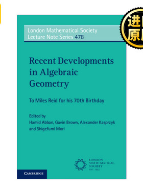 英文原版 Recent Developments in Algebraic Geometry