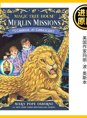 英文原版 Carnival at Candlelight 神奇树屋梅林任务5 烛光嘉年华 Mthmm#5 英文版 进口英语原版书籍