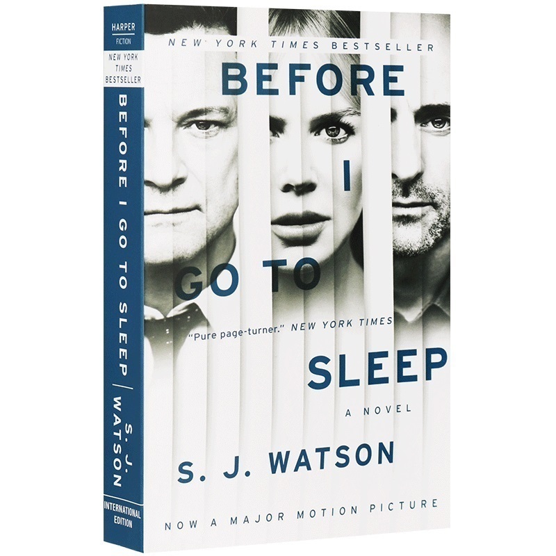 在我入睡前英文原版悬疑小说