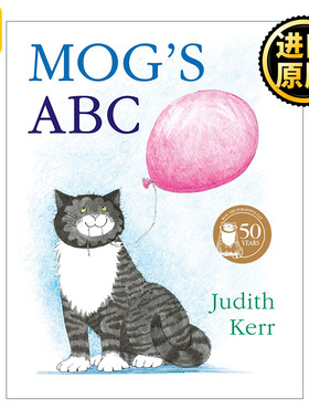 Mog's ABC 小猫格格的字母诗歌 朱迪思•克尔经典绘本 彩色插画