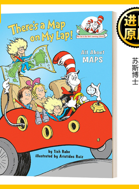 戴帽子的猫图书馆 地图 英文原版 There's a Map on My Lap All about Maps 苏斯博士 英文版 Rabe Tish 进口英语原版书籍