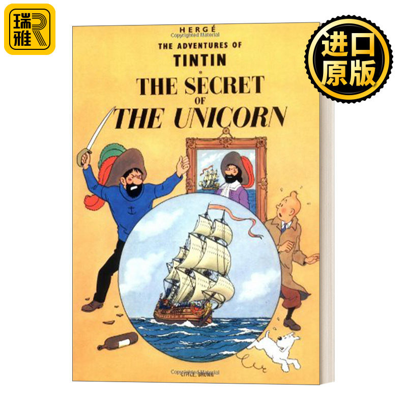 The Secret of the Unicorn丁丁历险记:独角兽号的秘密 英文原版儿童漫画