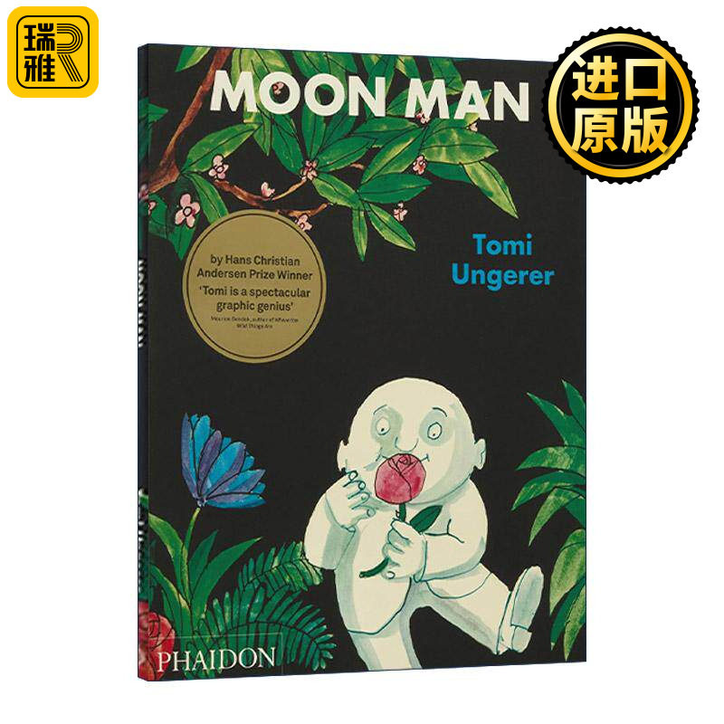 英文原版 Moon Man 月亮先生 汤米·温格尔漫画 安徒生大奖作家 精装 英文版 进口英语原版书籍