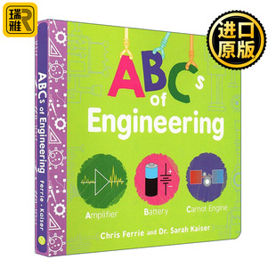 英文原版 ABCs of Engineering 宝宝智学园 幼儿工程院 工程学基本知识科普百科 STEM教育 纸板书 英文版 进口英语原版书籍