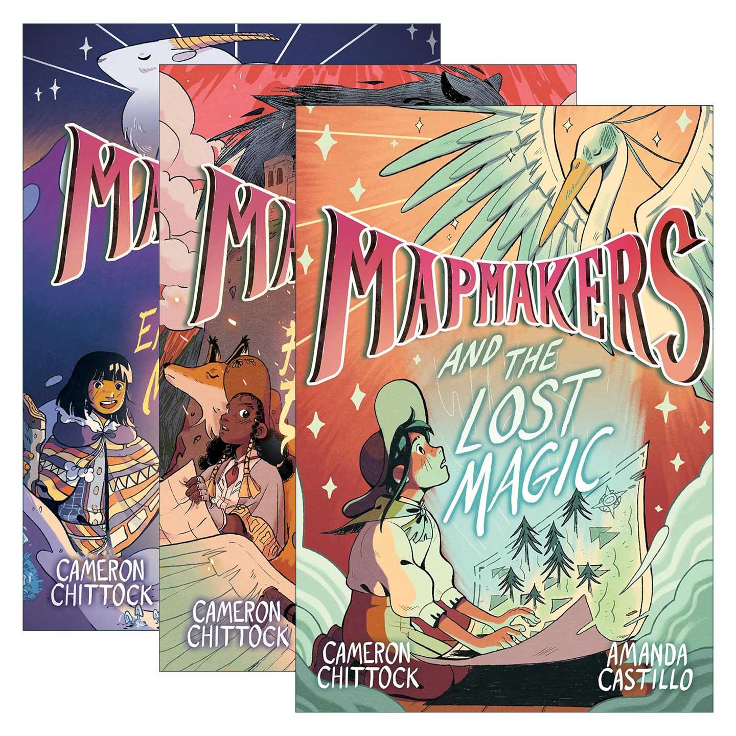 英文原版 Mapmakers 制图者系列3册 儿童全彩奇幻冒险图像小说 英文版 进口英语原版书籍