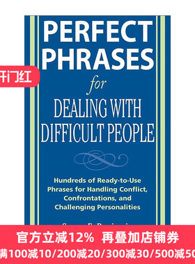 英文原版 Perfect Phrases for Dealing with Difficult People 与难以相处的人打交道的完美用语 英文版 进口英语原版书籍